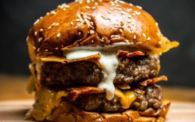 Ultimate Cherry Bomb BBQ Cheeseburger