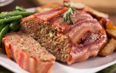 Bacon Wrapped Barbecue Meatloaf